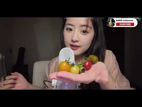 ASMR🎧｜The sound of eating fruit, colorful fruit tomatoes!