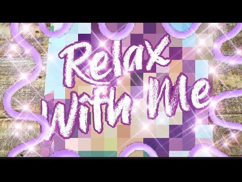 ASMR VISUAL & SOUND TRIGGERS: MANGA/ANIME PURPLE HAIR GIRL STICKER PUZZLE #512