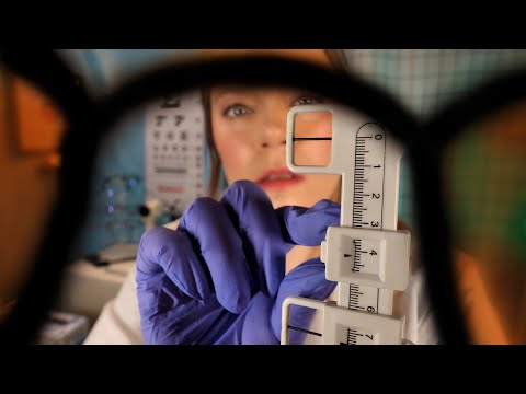 ASMR Optometrist Eye Exam & Glasses Fitting