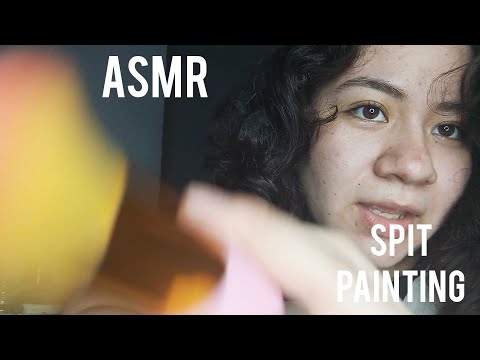SPIT PAINTING 👆🏻💦 MAQUILLANDOTE EN ASMR ✨
