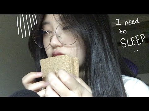 [ASMR] Cork Coaster tapping (but I need to sleep...🥱)