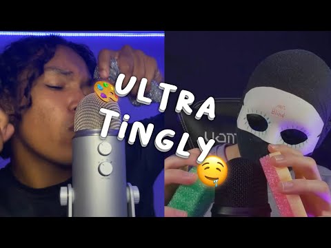 FAST AND AGGRESSIVE ASMR TRIGGERS AND MOUTH SOUNDS (@tavioasmr  X @Mr.BlindMXB )