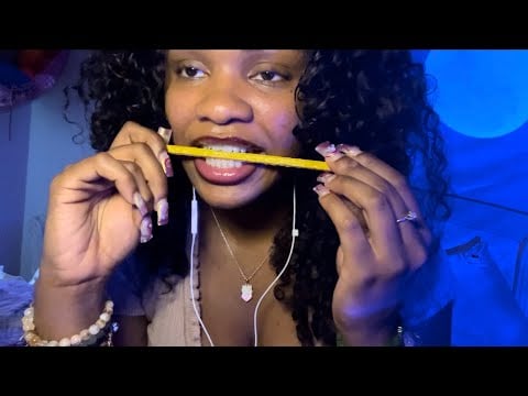 ASMR Chewing Pencils/ Pencil Biting