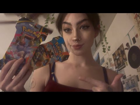 ASMR Pokemon Card Pack Battle!! Mega Evolution vs Phantasmal Flames 💫