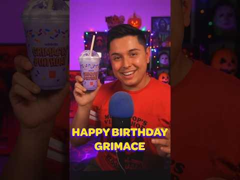 Happy Birthday Grimace 🎉 | #ASMR #shorts