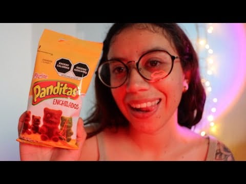 ASMR comiendo PANDITAS enchiladas 🔥 🐼