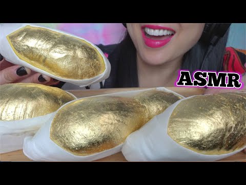 ASMR GOLD DURIAN (EATING SOUNDS) LIGHT WHISPERS | SAS-ASMR