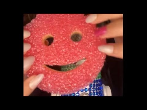 Asmr Scrub Daddy😃 Sounds💅🏼 #asmrfyp #asmrsounds #asmrtingles #asmrcommunity #scrubdaddy 