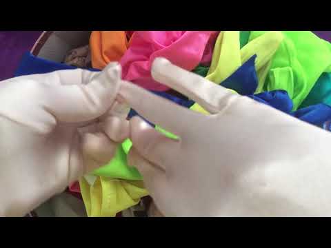SATIN OPERA GLOVES ✋🤚 ALOT and LAYERING👌  [[ASMR]]