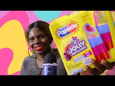 Trying Jolly Rancher Freeze Pops Treat ASMR Eating Sounds