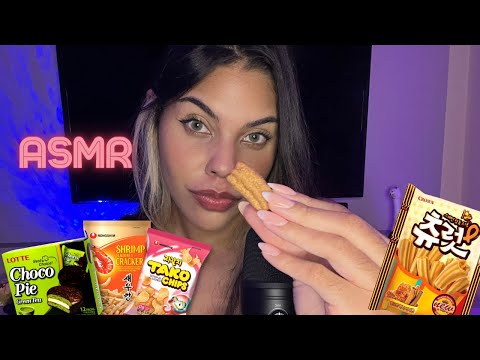 ASMR EXPERIMENTANDO COMIDAS COREANAS