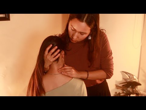 [ASMR] Scalp and Neck Acupressure Massage with Marika at Straw Bale Cottage