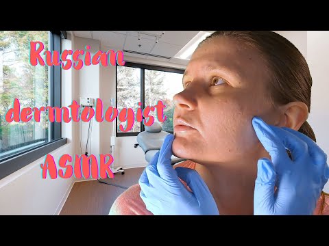 ASMR Russian dermatologist checks your skin condition (RUS-EN roleplay, Russian accent)