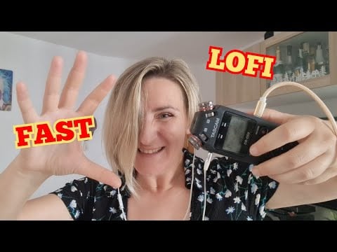 ASMR FAST AGGRESSIVE TASCAM MOUTH SOUNDS  (WET, DRY) LOFI #asmr #lofi #relax