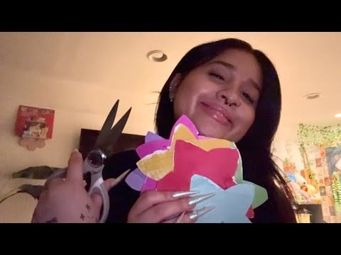 ASMR Cutting Paper (minimal talking)