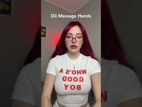 I know it will help you relax # asmr #asmrmassage #oilmassageasmr