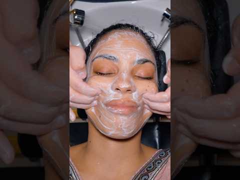 ASMR: Satisfying Lao Head Water Massage with Facial #shorts