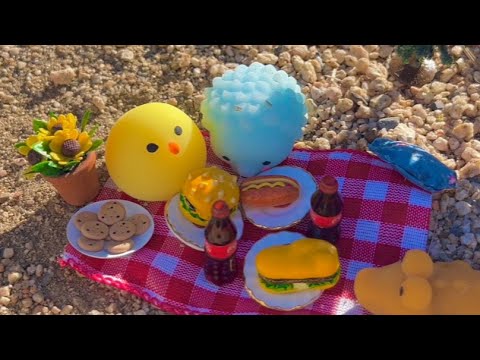 ASMR Mochi Squishy 🌲 Camping & Picnic Adventure