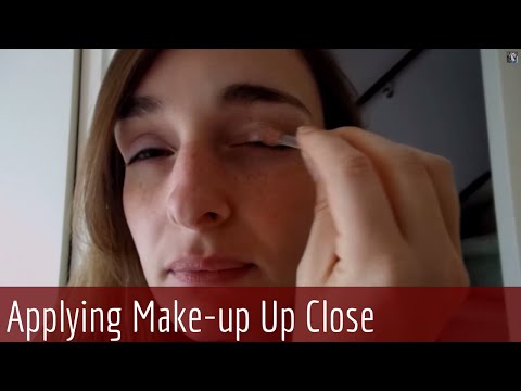 ASMR Whispering - Binaural Mouth Sounds & My Make up