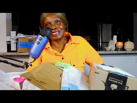 Ordered A Bunch of Stuff For Journaling ASMR P.O Unboxing | DOUBLEMINT GUM
