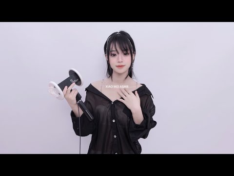 🥰晓美 Xiao Mei ASMR  舔耳口腔音喘息 Ear Licking  Licking And Eating Ear Licking