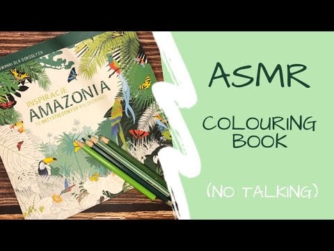 ASMR | Colouring Book | Relaxing sounds (No Talking)