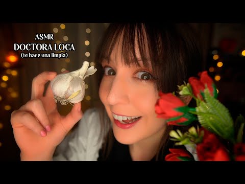 ⭐ASMR Doctora Loca te hace una LIMPIA Espiritual [Sub] Roleplay de Humor