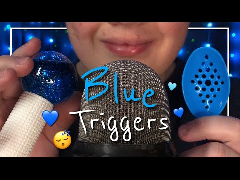 ASMR Only Blue Triggers!! 💙 (German/Deutsch)