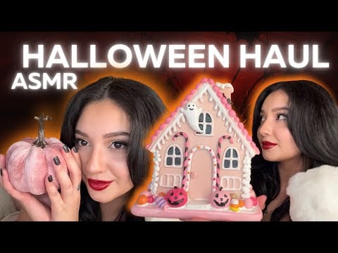 🎃 ASMR Whispered Halloween Haul 👻 cozy tingles + cute spooky finds 💖 Lofi