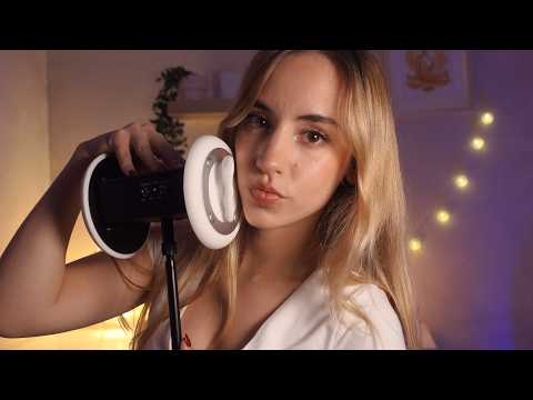 ASMR 3DIO Wet Mouth Sounds & Besitos de Oído a Oído 💋