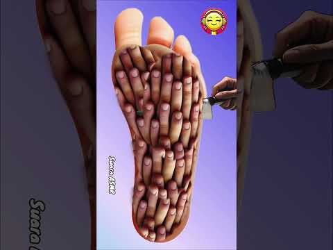 Asmr Satisfying FOOT Care Animation 🦶 #shorts #asmrsounds