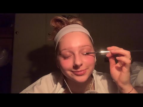 ASMR | my skincare routine | whispering, tapping,…