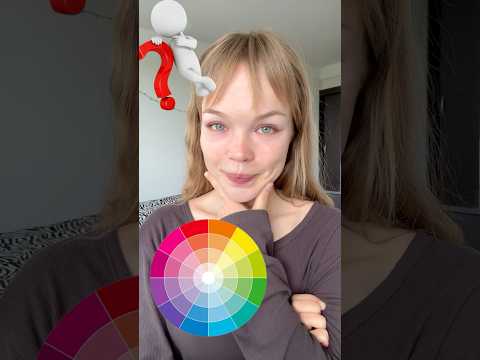 Проверяем ТЕОРИЮ ЦВЕТОВОГО КРУГА в макияже 👩‍🎨 #makeup #makeuptutorial #макияж