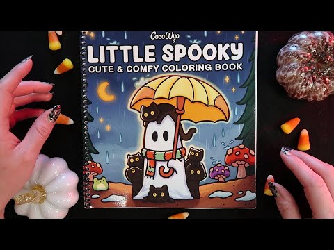 ASMR Spooky Coloring ⭐ Gentle Sounds & Soft Speaking 
