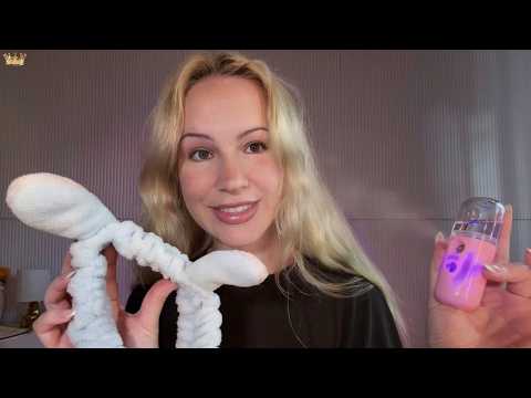 ASMR Soothing spa facial 🫧 skincare treatments to make you melt