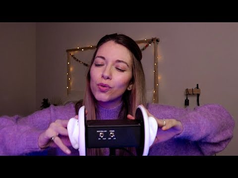 💜 Love ASMR te da un MASAJE de OREJAS | SONIDOS en el 3 Dio | Masaje de orejas y brushing