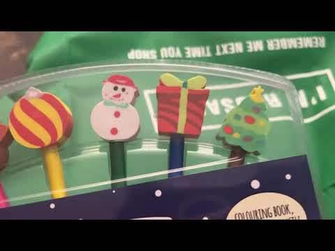 Asmr haul - Christmas haul dollar store haul .