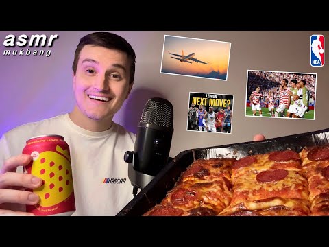 ASMR | Deep Dish Pizza Mukbang 🍕💤 (whisper ramble on EVERYTHING)