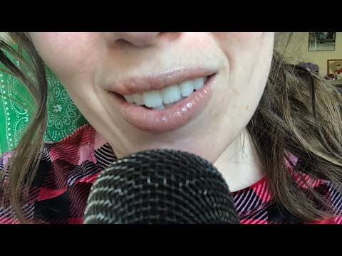 ASMR Up Close Mic Whisper Ramble!