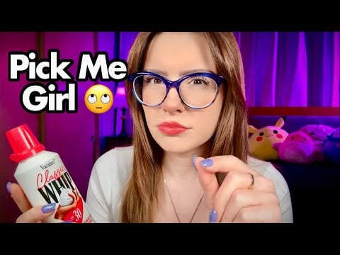 ASMR Pick Me Girl Does Your Makeup in Class 🙄 ASMR School Makeover for Sleep 📚