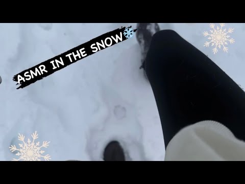 ASMR IN THE SNOW ⛄️❄️ #relax