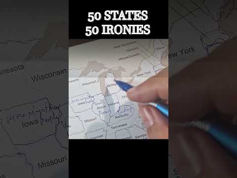 America’s Biggest Ironies… State by State #asmrtracing #americafunny