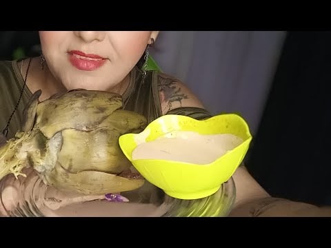 ASMR comiendo alcachofa 