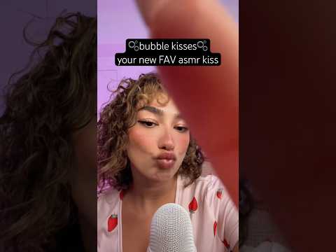 NEW TINGLY TRIGGER!! bubble kisses 🫧💋 #asmr #asmrsounds