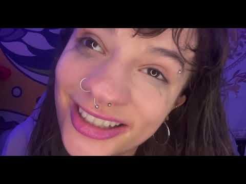 ASMR drunk girl gives you a face tattoo on a train roleplay