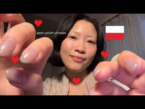 asmr polish phrases 🇵🇱 with hand movements