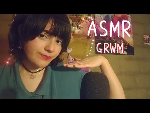 ASMR CASERO | acompañenon mientras me maquillo y preparo para grabar (⁠´⁠ε⁠｀⁠ ⁠)💛