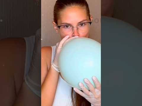 Blowing w Latex Gloves #balloon #latex #asmr #youtubepartnerprogram #balloon
