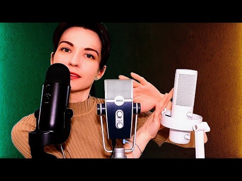 АСМР🎙️Близкий шёпот ОДНОВРЕМЕННО на три СТЕРЕО микрофона  🎤ASMR🔸Whisper to three mics simultaneously