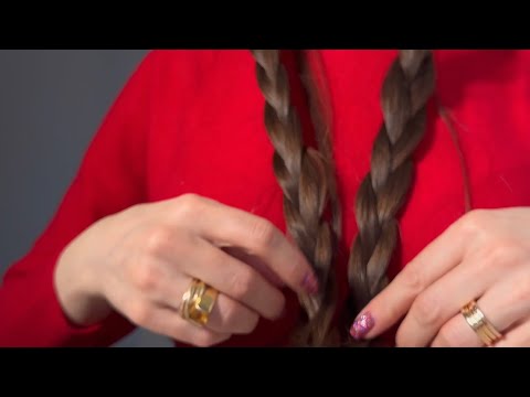 how to braid hair asmr